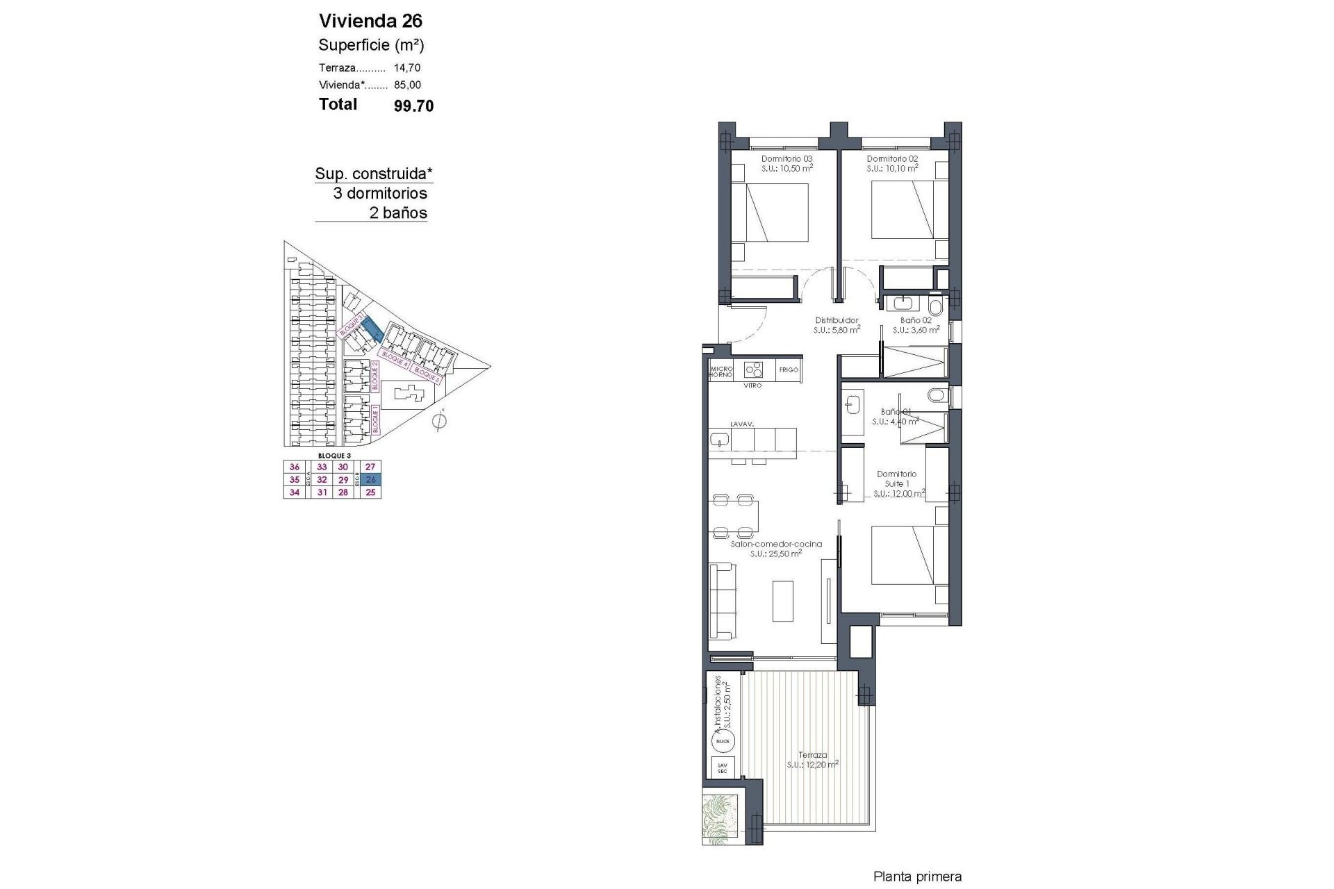 New Build - Apartment - Los Alcazares - Serena Golf