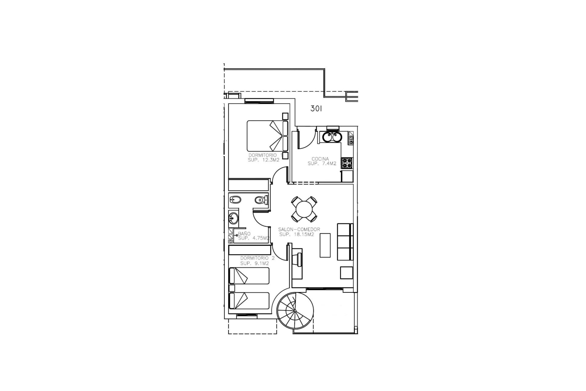 New Build - Penthouse - Aguilas - Collados