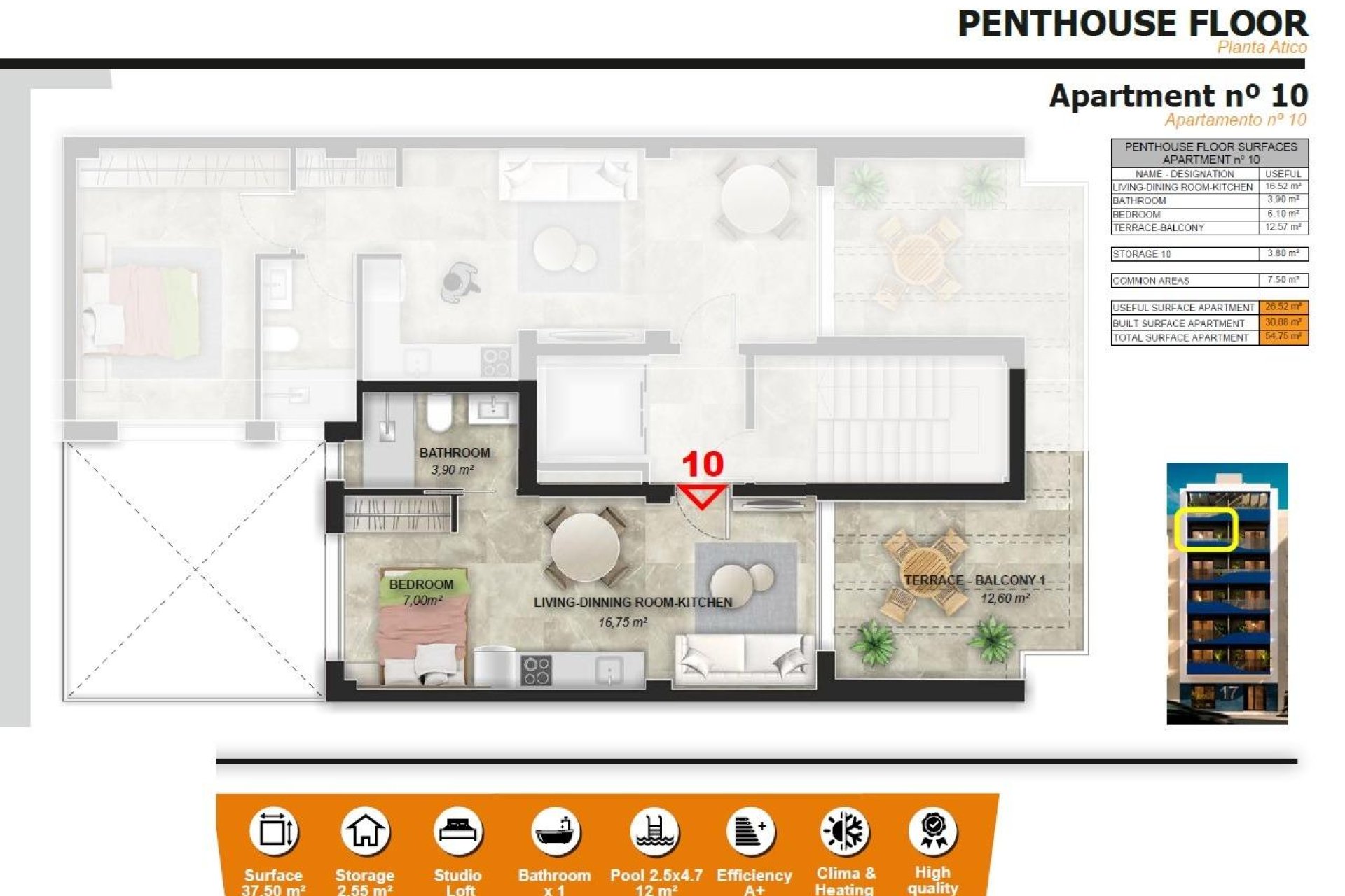 New Build - Penthouse - Torrevieja - Playa del Acequión