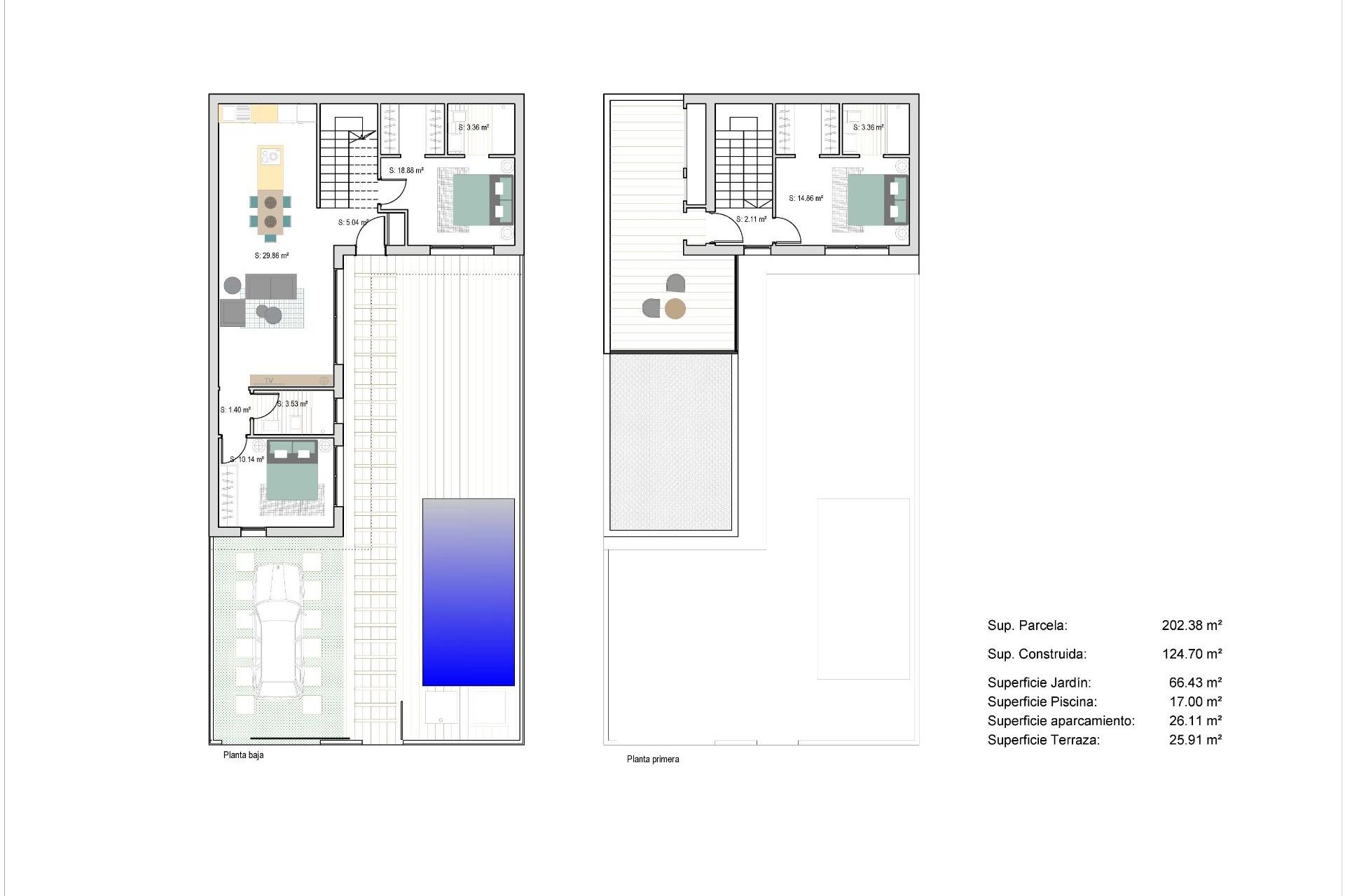 New Build - Town House - San Javier - Parque del doce