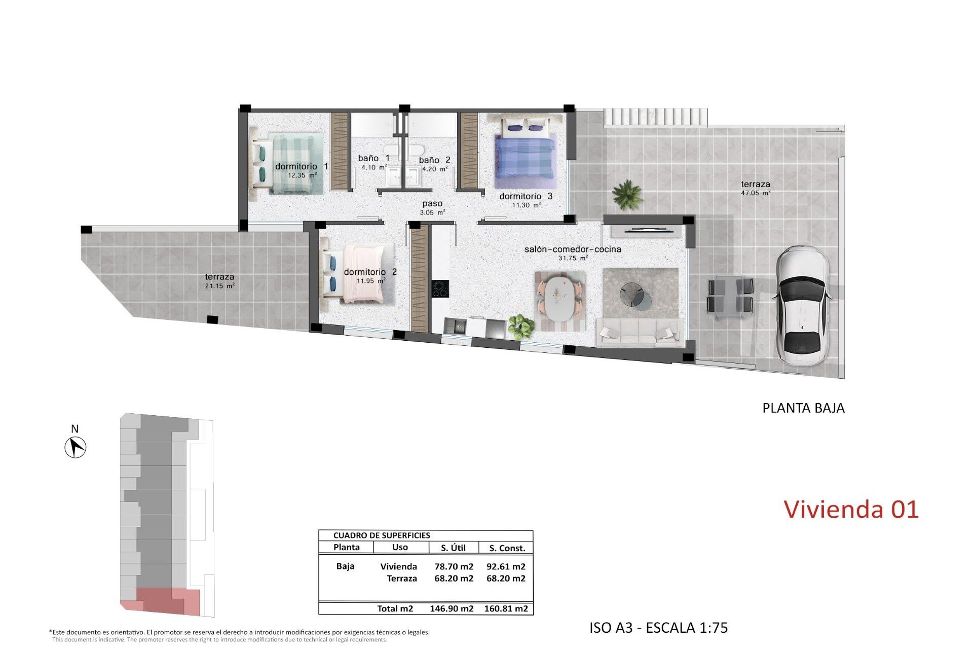 Nieuwbouw Woningen - Bungalow - Pilar de la Horadada - pueblo