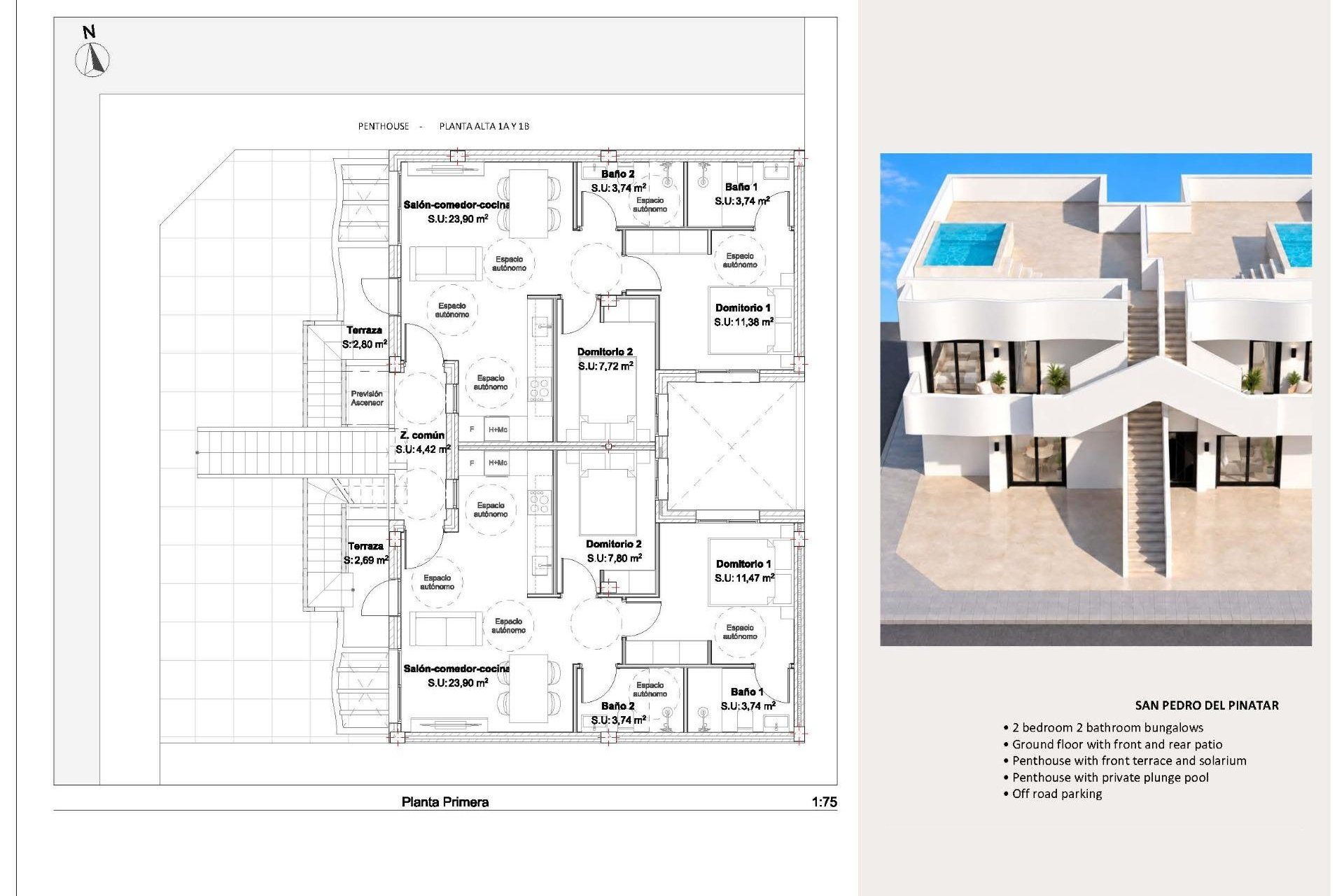 Nieuwbouw Woningen - Bungalow - San Pedro del Pinatar - Los Peñascos