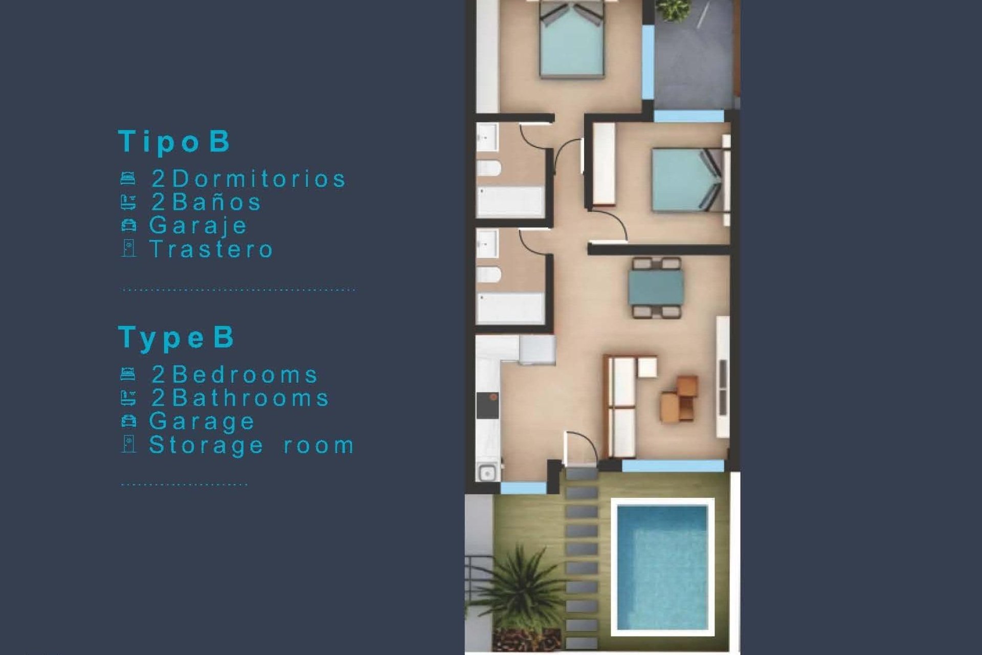 Nieuwbouw Woningen - Bungalow - San Pedro del Pinatar - Los Pinos