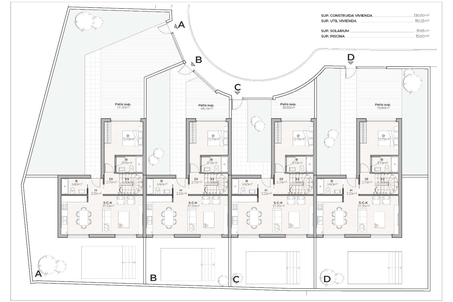 Nieuwbouw Woningen - Town House - Mazarron - Country Club