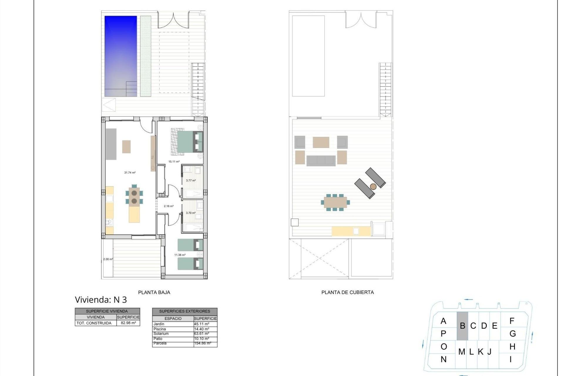 Nieuwbouw Woningen - Town House - Torre Pacheco - El Alba