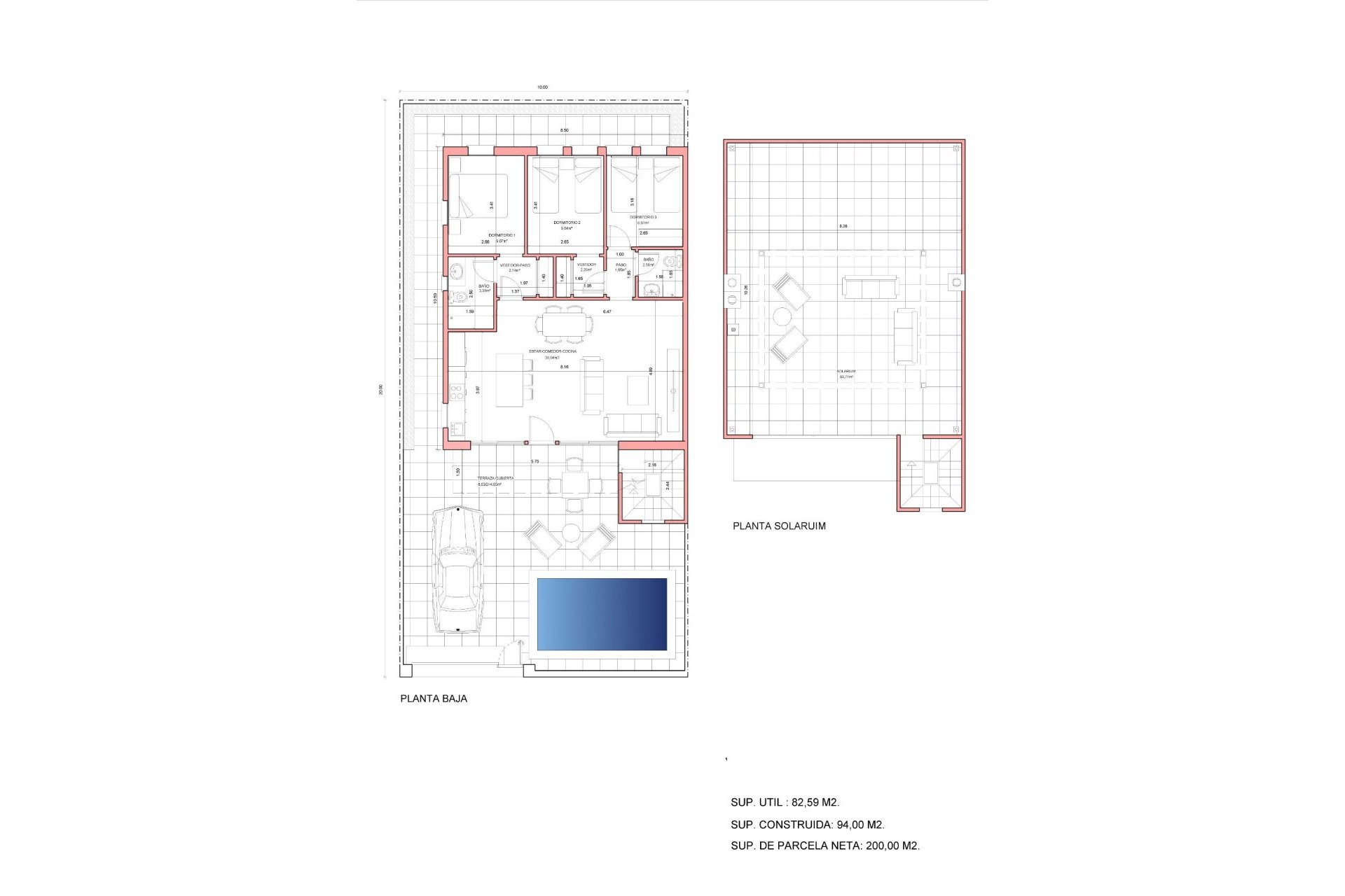 Nieuwbouw Woningen - Villa - Fuente Álamo - La Pinilla