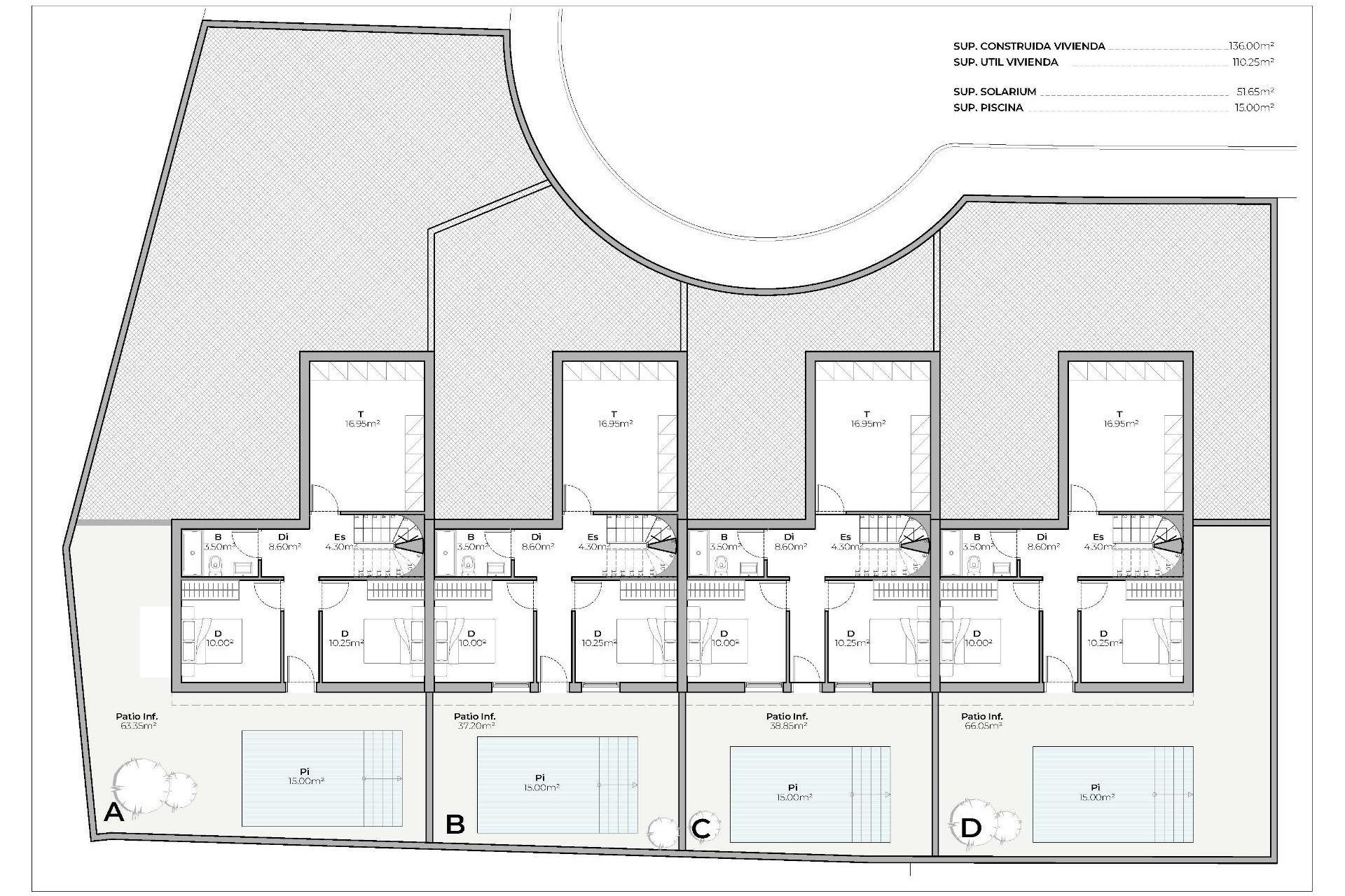 Nouvelle construction - Town House - Mazarron - Country Club