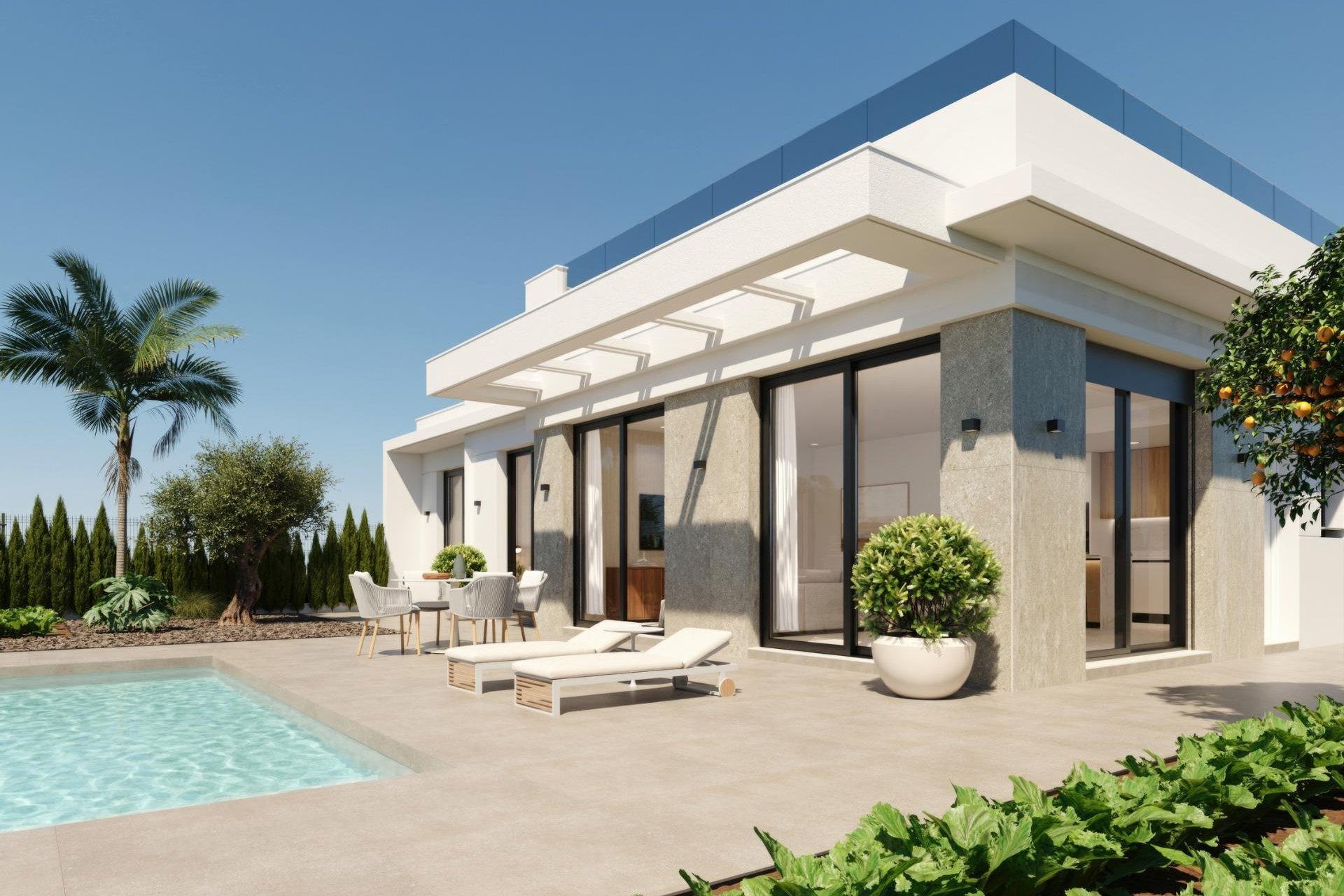 Nouvelle construction - Villa - Fuente Álamo - Hacienda Del Álamo Golf