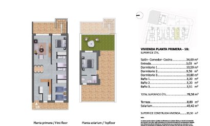 Nieuwbouw Woningen - Bungalow - Pilar de la Horadada - pueblo