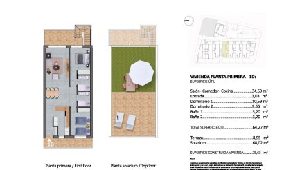 Nieuwbouw Woningen - Bungalow - Pilar de la Horadada - pueblo