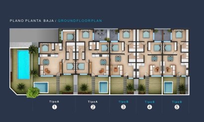 Nieuwbouw Woningen - Bungalow - San Pedro del Pinatar - Los Pinos