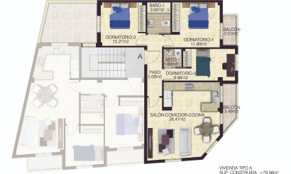 Nieuwbouw Woningen - Apartment - Jacarilla - pueblo
