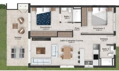 Nieuwbouw Woningen - Apartment - Alhama De Murcia - Condado De Alhama Golf Resort